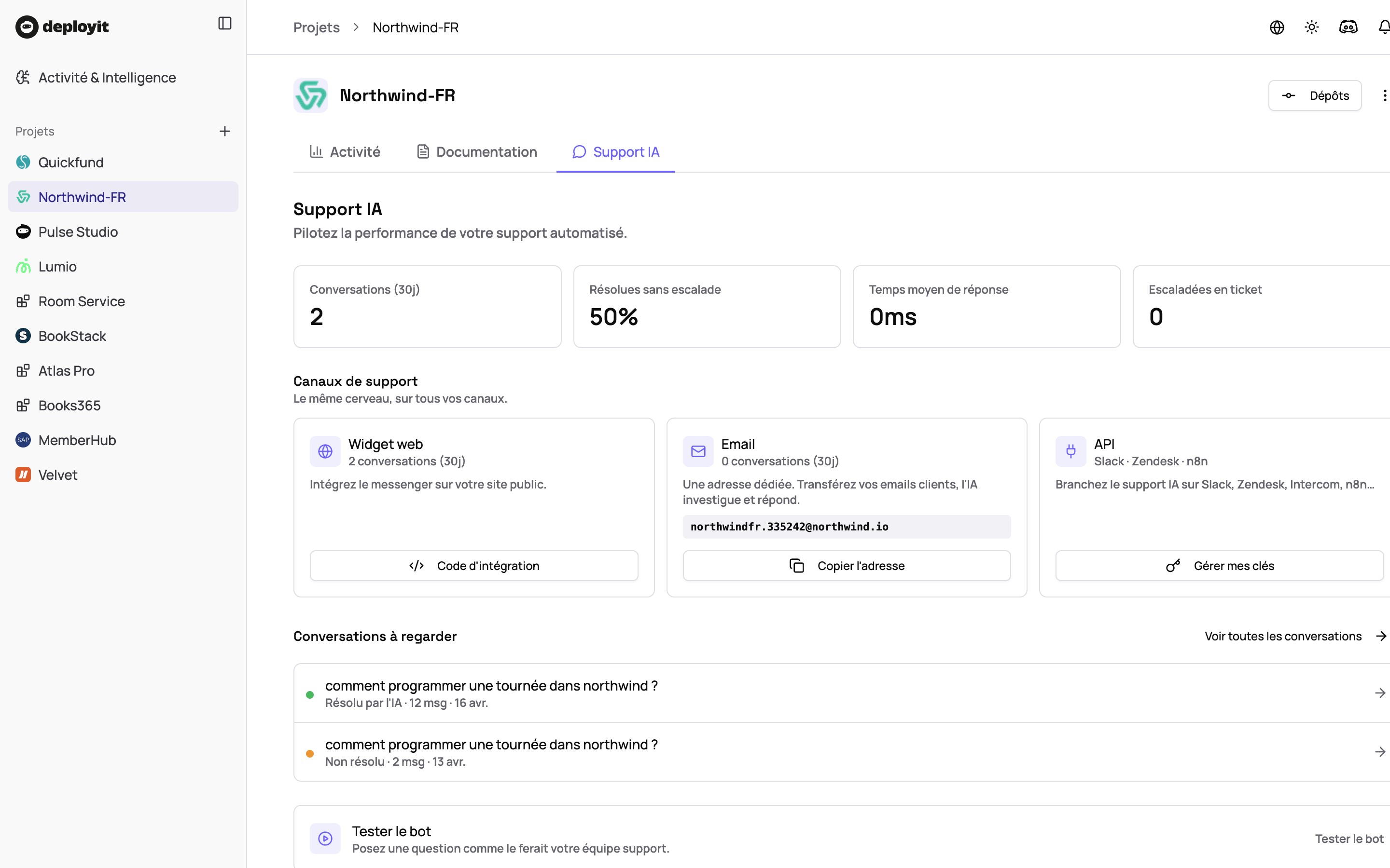 AI support ready from the first commit